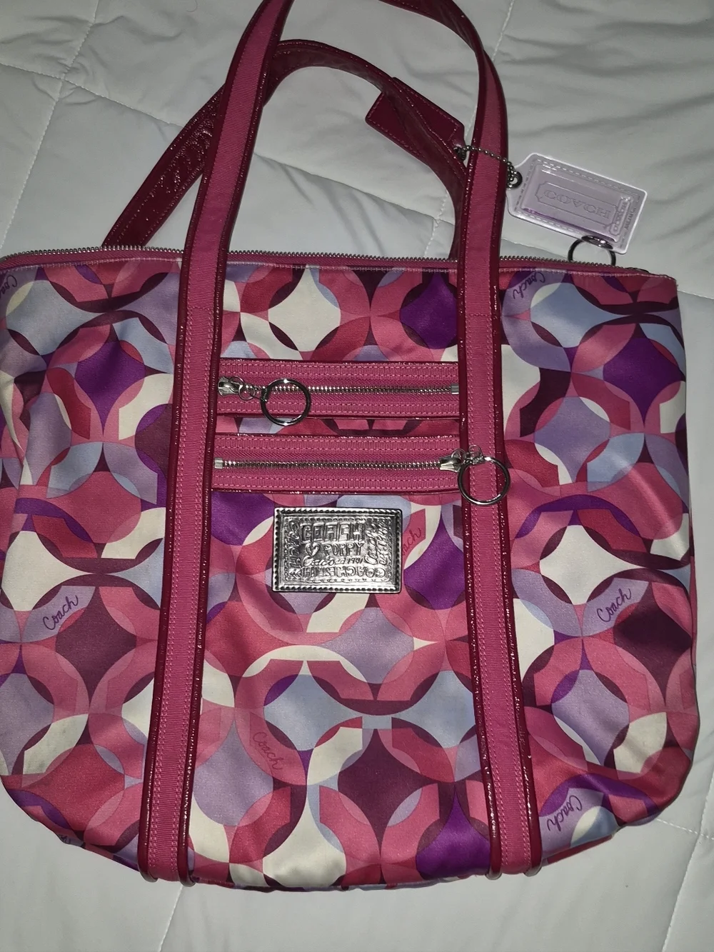Coach Poppy Pink Tote